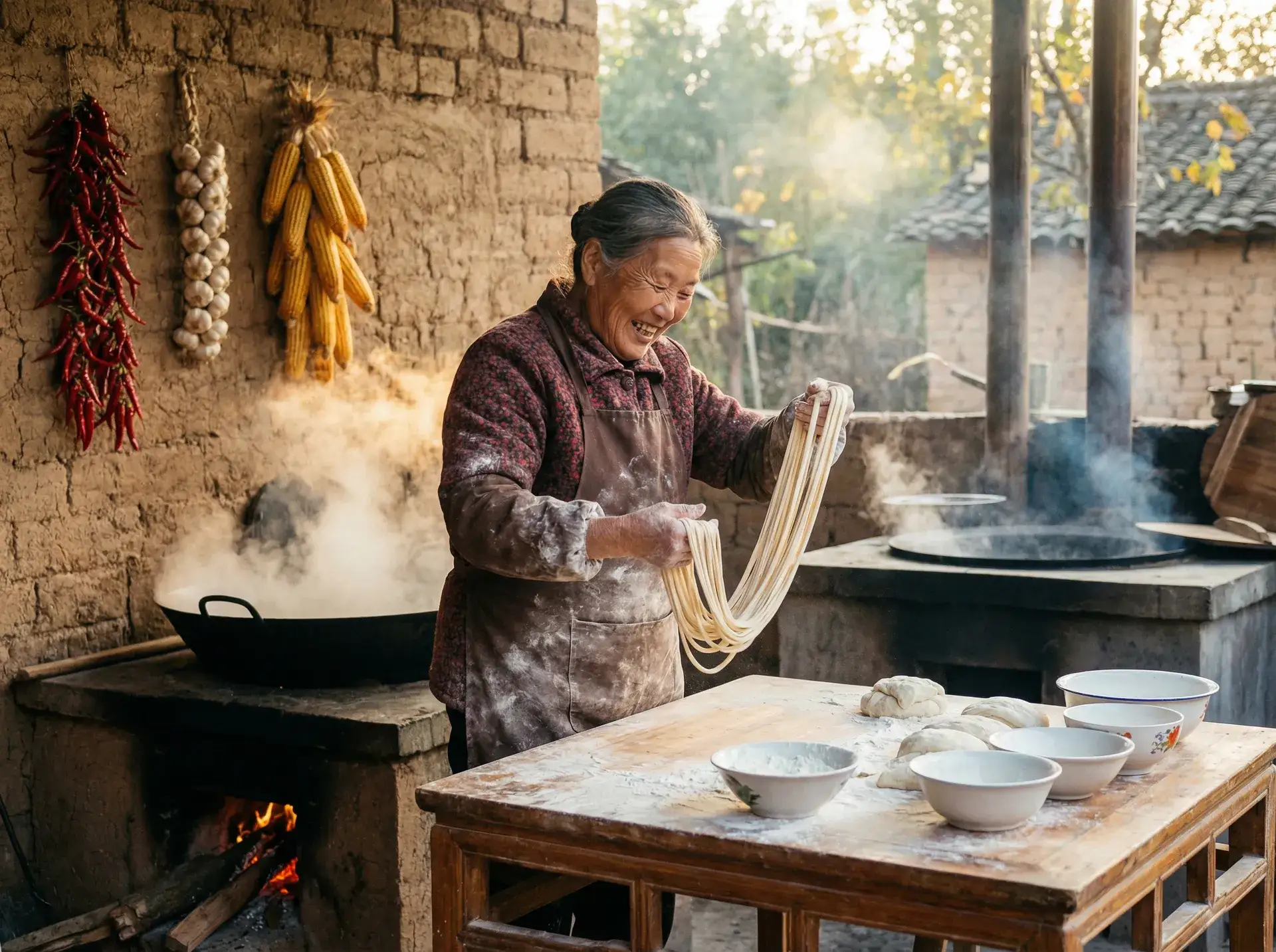 农家大嫂手擀面 - 国产小电影 乡村美食